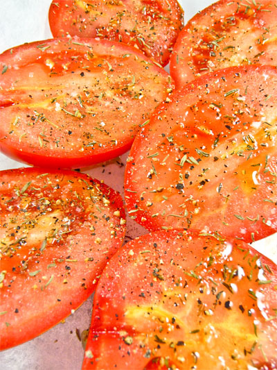 Tomates rôties au four